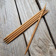 Indlæs billede til gallerivisning ChiaoGoo 15 cm Patina Bambus Strømpepinde