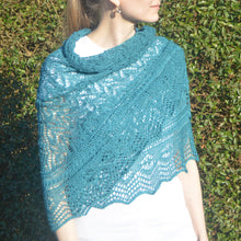 Indlæs billede til gallerivisning Havblik Sjalet - Silkpaca Strikkekit
