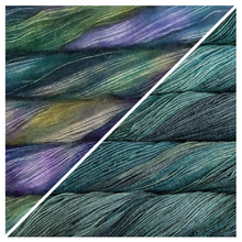 Indlæs billede til gallerivisning Garnpakke til SexyBack Sweater i Malabrigo Sock og Mohair