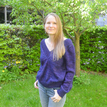 Indlæs billede til gallerivisning Garnpakke til SexyBack Sweater i Malabrigo Sock og Mohair