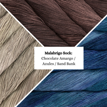 Indlæs billede til gallerivisning Vild med Vævestrik Sjalet - Mechita eller Sock Strikkekit