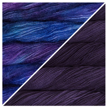 Indlæs billede til gallerivisning Garnpakke til SexyBack Sweater i Malabrigo Sock og Mohair