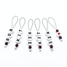 Indlæs billede til gallerivisning Strikkemarkører med Engelske Forkortelser