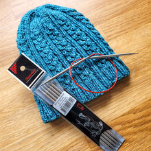 Indlæs billede til gallerivisning ChiaoGoo Strikkepindesæt til Huer, Red Lace + Stål