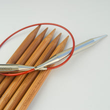 Indlæs billede til gallerivisning ChiaoGoo Strikkepindesæt til Huer, Red Lace + Bambus