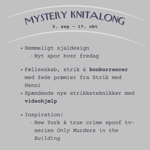 Tilmelding til Mystery Knitalong 2025 - start 5. september