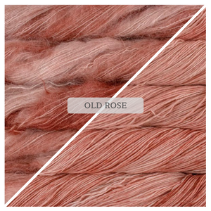 Old Rose Sjalet - Mechita og Mohair Strikkekit