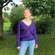 Indlæs billede til gallerivisning Garnpakke til SexyBack Sweater i Malabrigo Sock og Mohair
