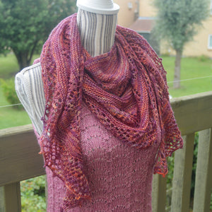 Shimmering Pearl Sjalet - Mechita Strikkekit