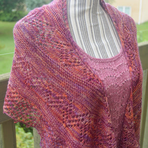 Shimmering Pearl Sjalet - Mechita Strikkekit
