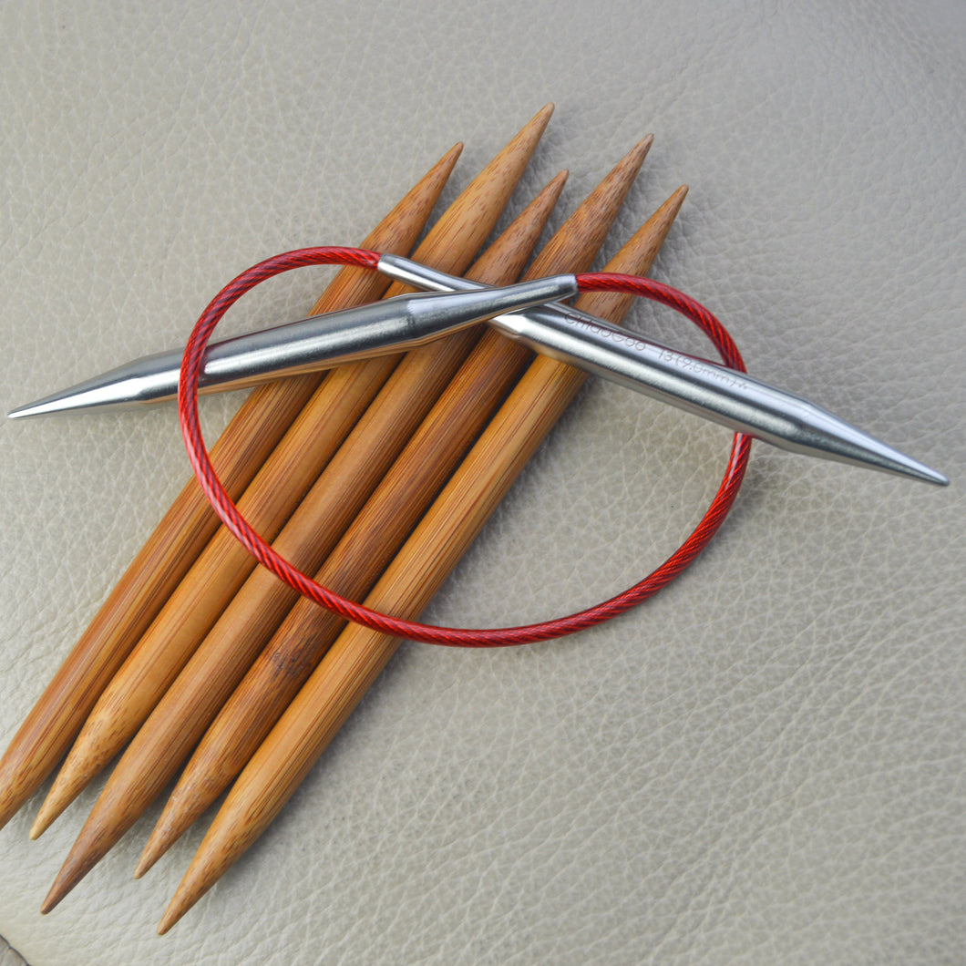 ChiaoGoo Strikkepindesæt til Huer, Red Lace + Bambus